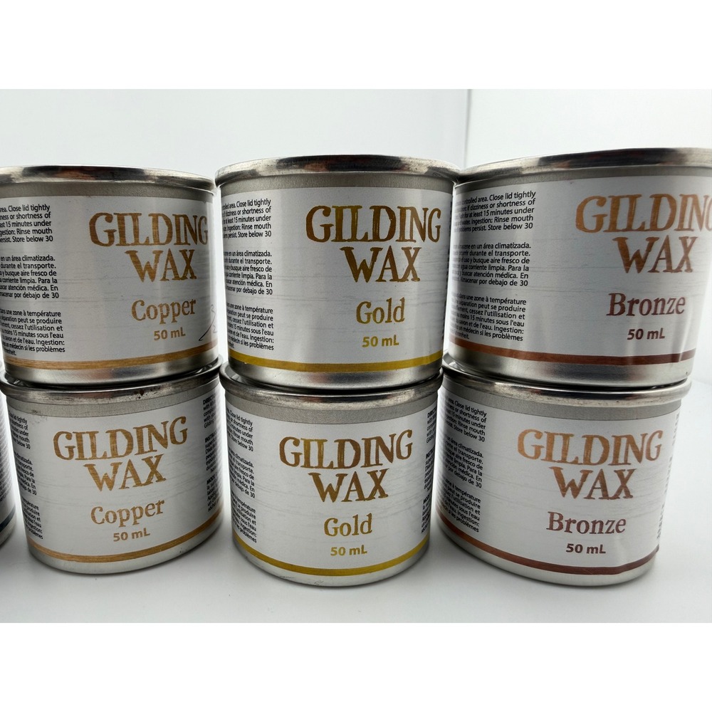 Dixie Belle Gilding Wax 50ml Finishes 4 Colors Left Silver Copper Zinc Black - Picture 6 of 6